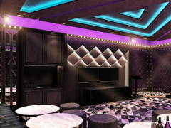 KTV room interior at Crown City Club, Sungai Besi, Kuala Lumpur